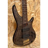 Pre Owned Ibanez SR1405E-TGK Premium Limited 5 String Bass - Transparent Grey Black Inc. Case (354677)